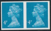 4p blue Enschede imperforate pair