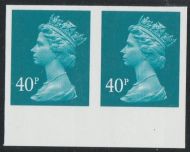 40p Imperforate Pair