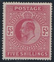5/- DLR Unmounted mint